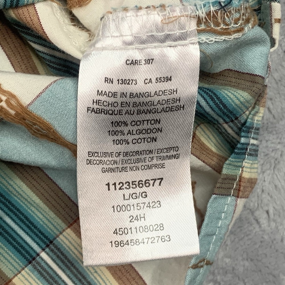 Wrangler Retro Women's L Plaid Print Long Sleeve Snap Western Shirt - Picture 4 of 9